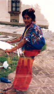 antigua-guatemala-girl-weaving-on-backstrap-loom