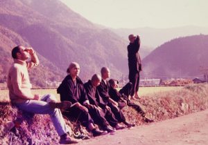 zen-buddhist-monks-out-for-a-hike-near-kyoto-japan
